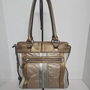 Tignanello Bag Mixed Metallic Indie Sleaze Leather Y2K Industrial Shoulder